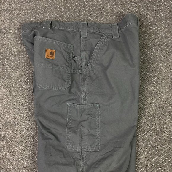 Carhartt Pants Men's 40 x 30 Gray Carpenter Original Dungaree Fit B151 FAT work - Picture 7 of 13